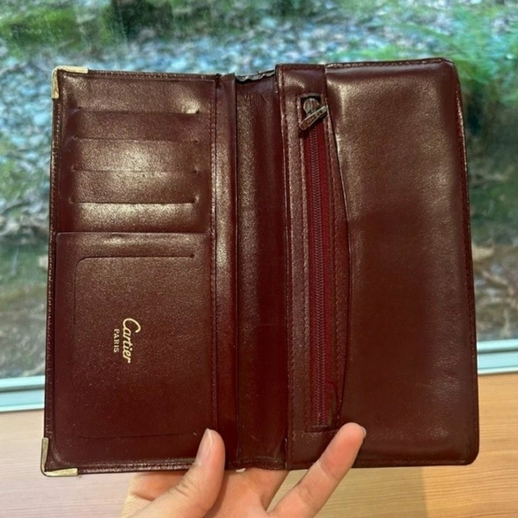 24HR SUPRISE SALE Cartier Bifold Men's Leather Long Wallet - Picture 5 of 13